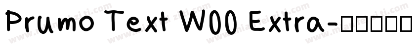 Prumo Text W00 Extra字体转换